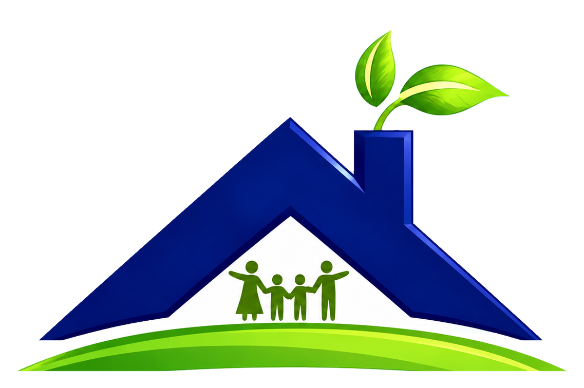 Home Remedies roof, leaves, and family mark